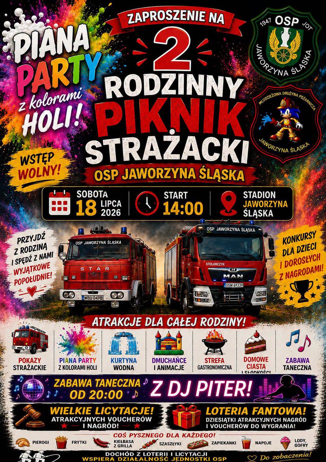 Rodzinny piknik strażacki