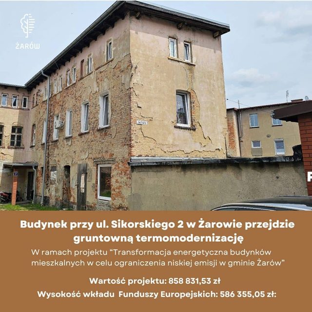 Budynek na Sikorskiego do remontu