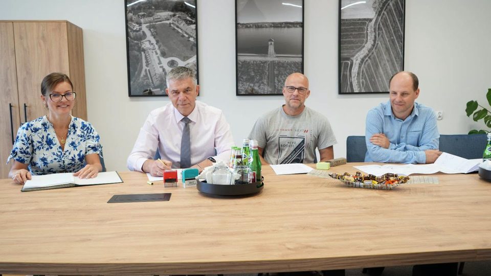 Odbudowa kładki na rzece Piława