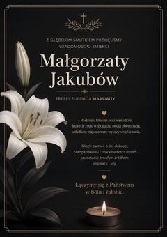 Zmarła Małgorzata Jakubów