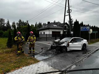 Spaliło się sportowe BMW