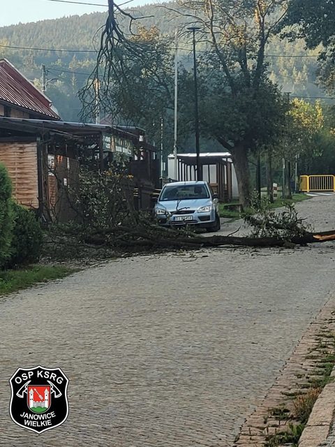 Nocna nawałnica na Dolnym Śląsku