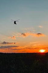 Nasi strażacy po szkoleniu dla ratowników śmigłowcowych