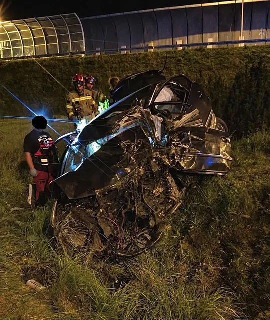 Przerażający wypadek. Kierowca zginął na miejscu!