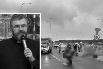 Tragiczny wypadek na motocyklu. Zginął wałbrzyski ksiądz i egzorcysta!