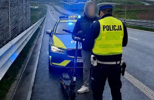 Jechał hulajnogą po S3, bo... tak poprowadziła go nawigacja
