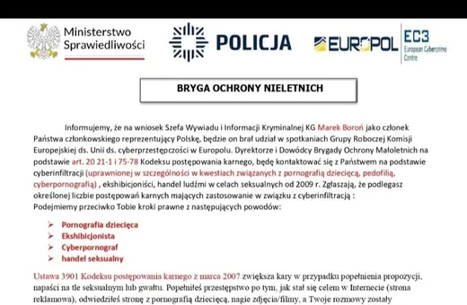 Uważajcie na fałszywy komunikat, którego autor podszywa się pod policję