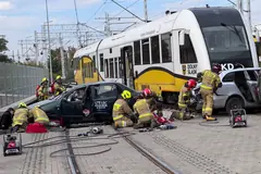 Wypadek na przejeździe kolejowym - w akcji ponad setka strażaków!